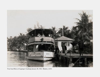 القارب السياحي ديكسي عند هبوط كوبرينج 28 يناير 1921 بواسطة كلود سي ماتلاك